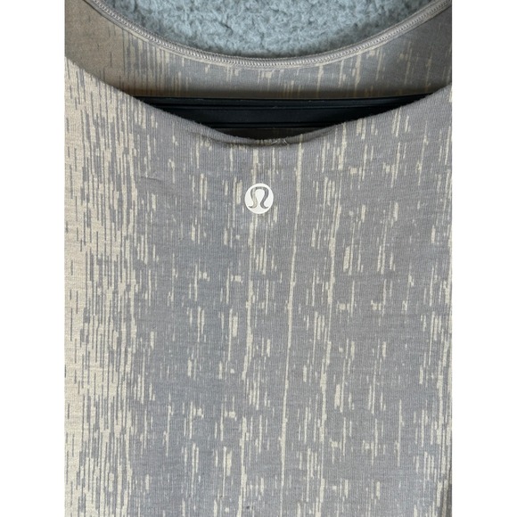 Lululemon Tank Top Women's 2 Salutation to savasana burn out Sleeveless Beige - Picture 3 of 7